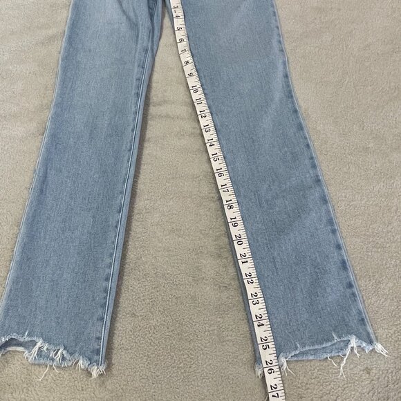 PAIGE Hoxton Slim Straight Leg High Rise Jeans Size 24 - Picture 13 of 13